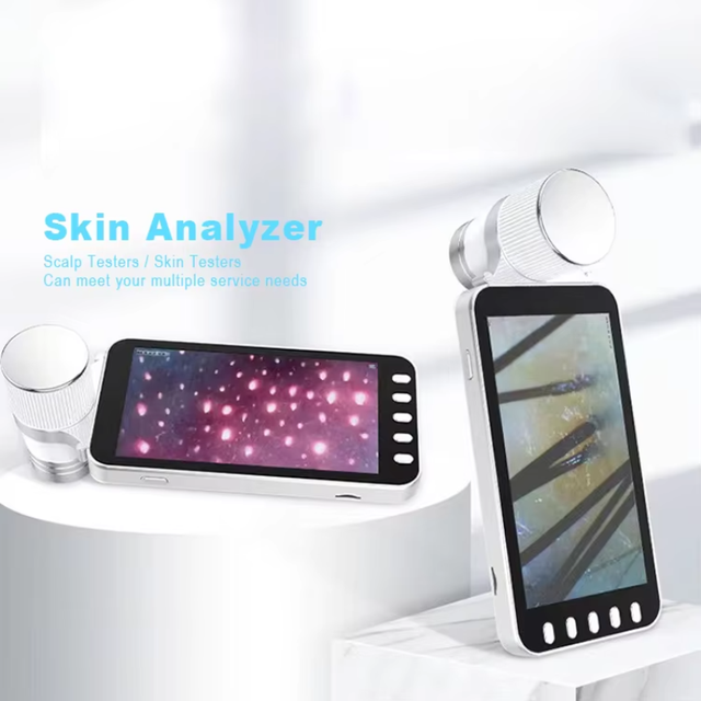 New Sebum Follicles Dandruff Detection Hyperpigmentation Healthy Skin Moisture Hand Held Compact Digital Design 200x Analyzer