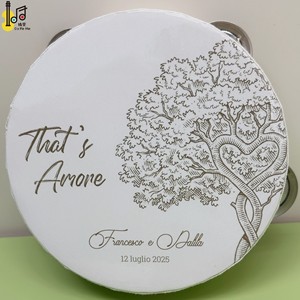 Đàn tambourine giả da 6 inch, in logo tùy chỉnh, quà tặng đám cưới, nhà thờ, tiệc tùng, giá sỉ, giá xuất xưởng - Product Image 4
