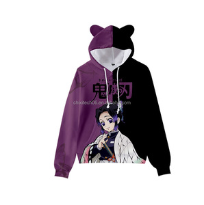 Sudadera con Capucha con Diseño de <span class=keywords><strong>Anime</strong></span> Japonés de Fantasmas - Diseño de Orejas de Gato en Impresión 3D para Adultos y Niños - Product Image 5