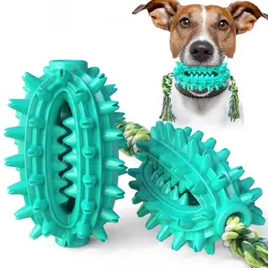 Campione gratuito 2023 masticare giocattoli da addestramento Iq per animali domestici in gomma naturale all'ingrosso per cani masticare fornitori di animali domestici giocattoli giocattolo per cani di grossa taglia