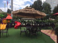 Parapluie d'extérieur, cour, jardin, ferme, séjour, zone scénique, parapluie de chaume, simulation de paille, parapluies de paysage pour maison