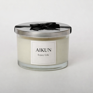 AIKUN Glass Jar Scented <b>Candle</b> with Rigid Gift Box Soy Wax Clean Burning Home Decor Retail Private Label Supply - Product Image 2