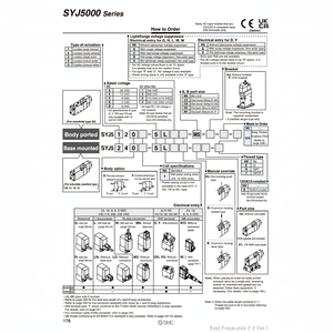 Pièces pneumatiques SYJ5440-5DZ d'électrovanne pneumatique SMC - Product Image 1