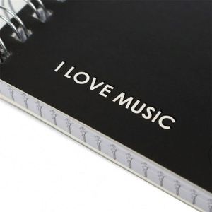 New Style Printed Piano Pattern A5 <b>Cute</b> Spiral Organizer/Planner <b>Notebook</b> with Custom Logo Leather Cover 80 Sheets-Gift Option - Product Image 4