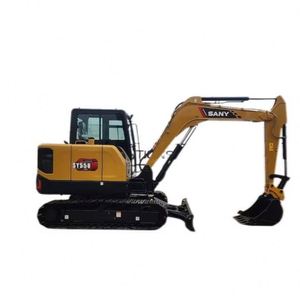 Mini-excavatrice sur chenilles hydraulique de 5 tonnes pour Sany SY55U, prix abordable, avec moteur, pompe et boîte de vitesses essentiels - Product Image 1