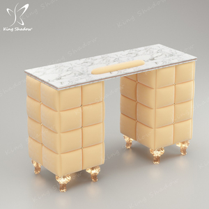Ensemble de meubles de salon de beauté bureau de bar à ongles <span class=keywords><strong>table</strong></span> de <span class=keywords><strong>manucure</strong></span> tables de <span class=keywords><strong>manucure</strong></span> tuftées de luxe avec chaise - Product Image 5