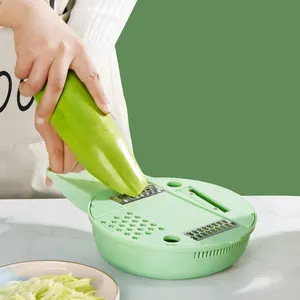 Dụng cụ nhà bếp đa chức năng nhựa rau cắt Slicer kitchenvegetable tay vắt tay với bảo vệ tay