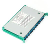 Aksesoris serat optik 12 inti ODF Fiber Optic Fusion Splicing Tray dengan SC Adapter dan SC Pigtail