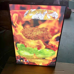 Super bright led slim light box manufacturer custom indoor super slim aluminium frame light box 3d curved lightbox