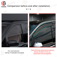 2 déflecteurs de vent pour vitres latérales de voiture, visières pare-soleil et pare-pluie pour Mercedes-Benz VITO W639 W447 2003-2013 et 2016 et après