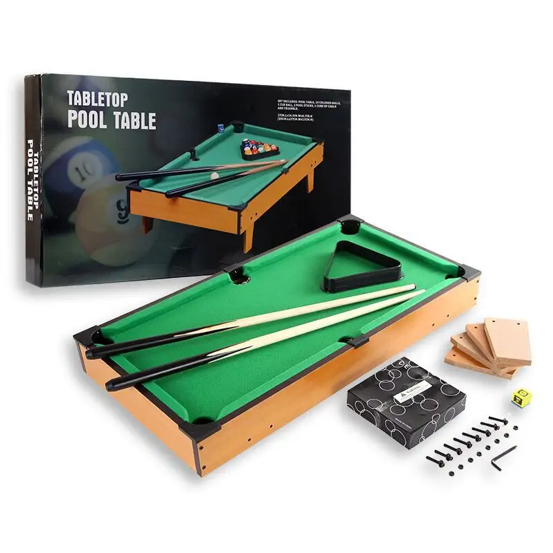 Snooker Table Toy Game Set tavolo da biliardo in legno biliardo giocattolo Mini legno Indoor and Outdoor bambini all'ingrosso Unisex 2.5 legno + plastica