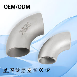 Raccordi in Acciaio <span class=keywords><strong>Inox</strong></span> SS304/ASTM A403, Gomiti a 90°/Sanitari/Riduttori/Saldati/Raccordati/Raccordi per Tubi/Connettori per Oleodotti e Gasdotti - Product Image 1