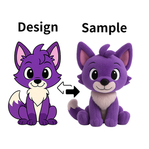 Tùy chỉnh đồ chơi sang trọng nhà sản xuất thiết kế để lấy mẫu dịch vụ xây dựng thương hiệu của riêng bạn thú nhồi bông Sói plushies trẻ em Quà tặng đồ chơi mềm - Product Image 2