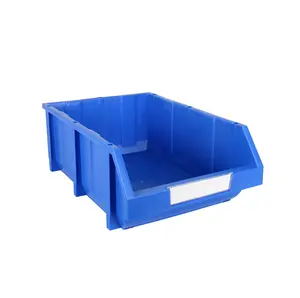 Alat gudang memetik stackable susun gantung plastik industri stackable tempat sampah kotak untuk bagian kecil sekrup