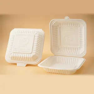 BIOqingquan Suppliers Disposable Takeaway Biodegradable Corn Starch Food Container