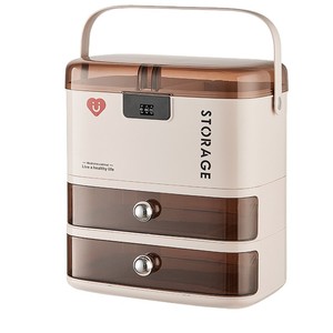 Home Use Medicine Box Large Capacity Multi Layer Transparent Portable Storage Case With Combination Lock For Family First Aid - Product Image 5