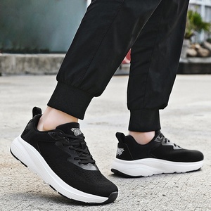 2025 Men's Cross-Border Plus Size Fitness Sneakers Breathable White Walking Style Shoes Wide Lasting Shock Absorption <b>Rebound</b> - Product Image 1