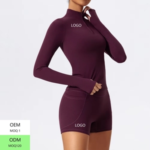 Conjunto de <span class=keywords><strong>Yoga</strong></span> de Secado Rápido para Mujer, <span class=keywords><strong>Ropa</strong></span> <span class=keywords><strong>Deportiva</strong></span>, Leggings de Manga Larga para Correr al Aire Libre, Conjunto de Fitness sin Costuras para Gimnasio - Product Image 4