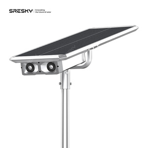 Nouvelle conception de lampadaire solaire hybride à double ventilateur, dissipation thermique efficace, IP65/IK08, lampadaires solaires intégrés - Product Image 3