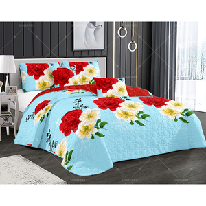 Bộ chăn ga gối đệm cotton cao cấp in họa tiết thời trang mới, mềm mại, dùng cho gia đình - Product Image 2