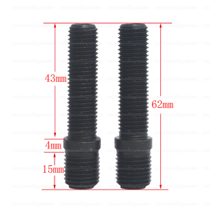 Outils automobiles Bon choix 10pcs 14x1.5 à 14x1.5 Conversion de goujon de roue étendu <span class=keywords><strong>noir</strong></span> 62MM - Product Image 5