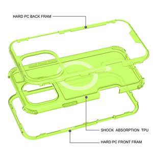 เคสโทรศัพท์สำหรับ Samsung Galaxy เคสแข็งปกป้องตัวเครื่องด้วยแรงกระแทกแม่เหล็กโปร่งแสงสำหรับ Samsung Galaxy S25 S24 FE ultra PLUS 5g - Product Image 4