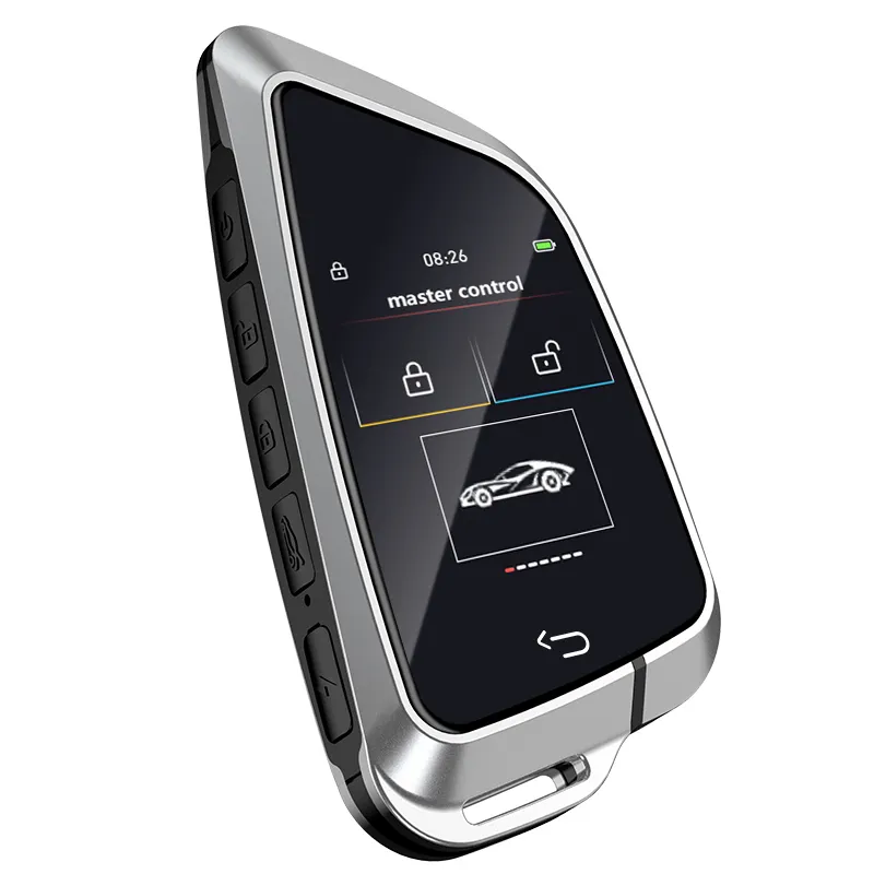 مفتاح السيارة الذكي للشغيل عن بعد، مفتاح السيارة الذكي بدون مفتاح للقفل التلقائي مع إمكانية الوصول بشاشة LCD