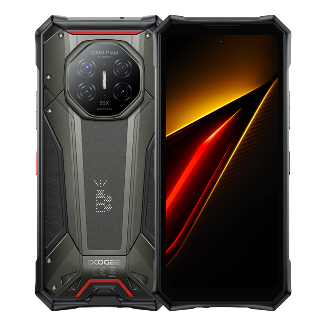 DOOGEE S300 Plus Rugged Phone 6.8" FHD+ 120Hz 12GB+1TB Android 15 5G Octa Core GSM 8000mAh Triple Card Slot 120W Charging