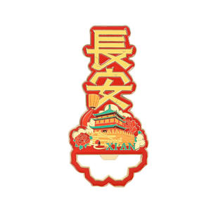 Wholesale Custom-Made Zinc Alloy Enameled Metal Strong Magnetic Bottle Opener Fridge Magnet Supplier - Product Image 4