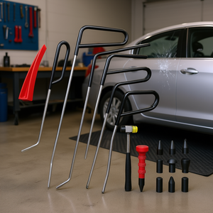 Kit de réparation de bosses sans peinture en acier inoxydable pour carrosserie, outils pour la réparation des dommages de grêle et des bosses de portières de voiture - Product Image 2