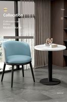 Chaise de restaurant moderne Chaise en velours rose avec cadre en métal pour la maison