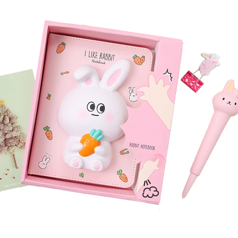3D 2021 decompression toys cute cartoon notebook With Gifts Packing