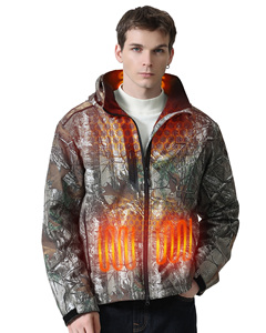Veste thermique pour hommes manteau thermique vêtements en duvet avec batterie 12V vêtements chauffants électriques à coque souple - Product Image 1