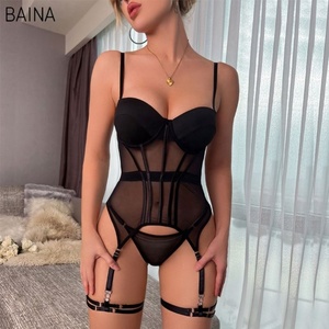 <span class=keywords><strong>Hot</strong></span> Women's Sheer Nuisette Lencería sexy G-String Ropa interior de mujer - Product Image 1