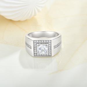 Fine jewelry custom oem <span class=keywords><strong>925</strong></span> <span class=keywords><strong>anelli</strong></span> di fidanzamento in <span class=keywords><strong>argento</strong></span> sterling italiano con diamanti da sposa per donna <span class=keywords><strong>uomo</strong></span> - Product Image 1