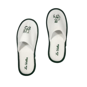 Pantuflas Desechables de Felpa para Hotel, Color Blanco Puro, de Coral Fleece, Suaves y Cómodas para Uso en Habitaciones y Baños, Venta al Por Mayor - Product Image 1