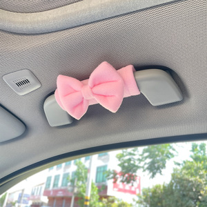 Potente Protector de Manija de Techo para Coche de Fábrica, Cubierta de Felpa con Lazo, Decoración Interior, Accesorio para el Lado del Pasajero - Product Image 2