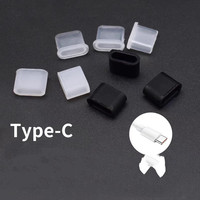 Cache-poussière pour câble de charge et de données USB-C mâle Apple, et cache-poussière Micro USB Android