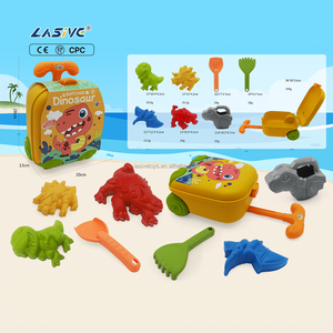 LASIVE TOYS Vente en gros de jouets de plage sans BPA, ensemble de jouets de sable, <span class=keywords><strong>valise</strong></span> de dinosaures, ensemble multicolore pour les aventures à la plage - Product Image 4