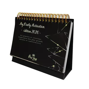 Inspirational Spiral Binding Desk Calendar Daily Calendar 365 Days Custom Size