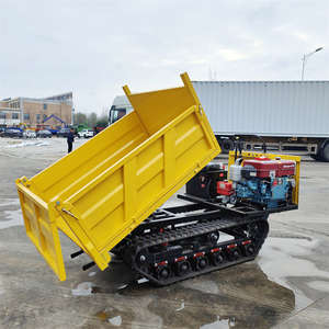 Mini-dumper sur chenilles 1 tonne de charge utile, composants essentiels du moteur, garantie 1 an, chargeuse mobile du fabricant - Product Image 5