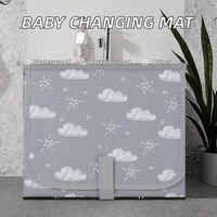 Housse de couche pour bébé en polyester écologique, portable, imperméable, pliable, accessoire de voyage et d'extérieur