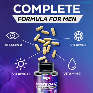 Erkekler İçin Günlük Multivitamin Takviyesi - Enerji, Stres Dengesi, Hormon Sağlığı, Antioksidan ve Bağışıklık Desteği Sağlar |   Özel Formül - Product Image 2