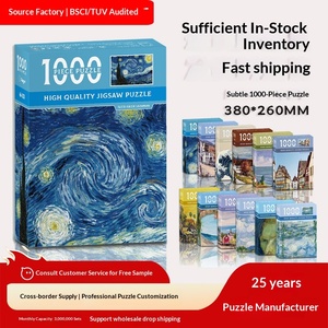 Rompecabezas <span class=keywords><strong>de</strong></span> Papel <span class=keywords><strong>de</strong></span> 1000 Piezas al por Mayor del Fabricante, Juguete Educativo para Adultos, Alivio del Estrés, Desafío, Éxito <span class=keywords><strong>de</strong></span> Ventas Transfronterizo - Product Image 3