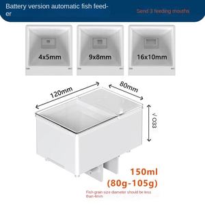 Nouveau automatique carré en plastique écologique 5W 220V Aquarium Intelligent poisson mangeoire synchronisation fonction quantitative pour salon - Product Image 6