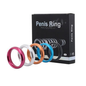 Homens adultos Exercício Uso <span class=keywords><strong>Penis</strong></span> <span class=keywords><strong>Ring</strong></span> Alumínio Liga Três Tamanho Sex Cock <span class=keywords><strong>Ring</strong></span> Toy para Homem - Product Image 1