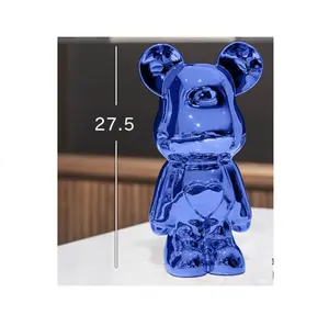 공장 직접 판매 우대 가격 실내 공예 홈 장식 동물 수지 공예 현대 조각 수지 bearbrick