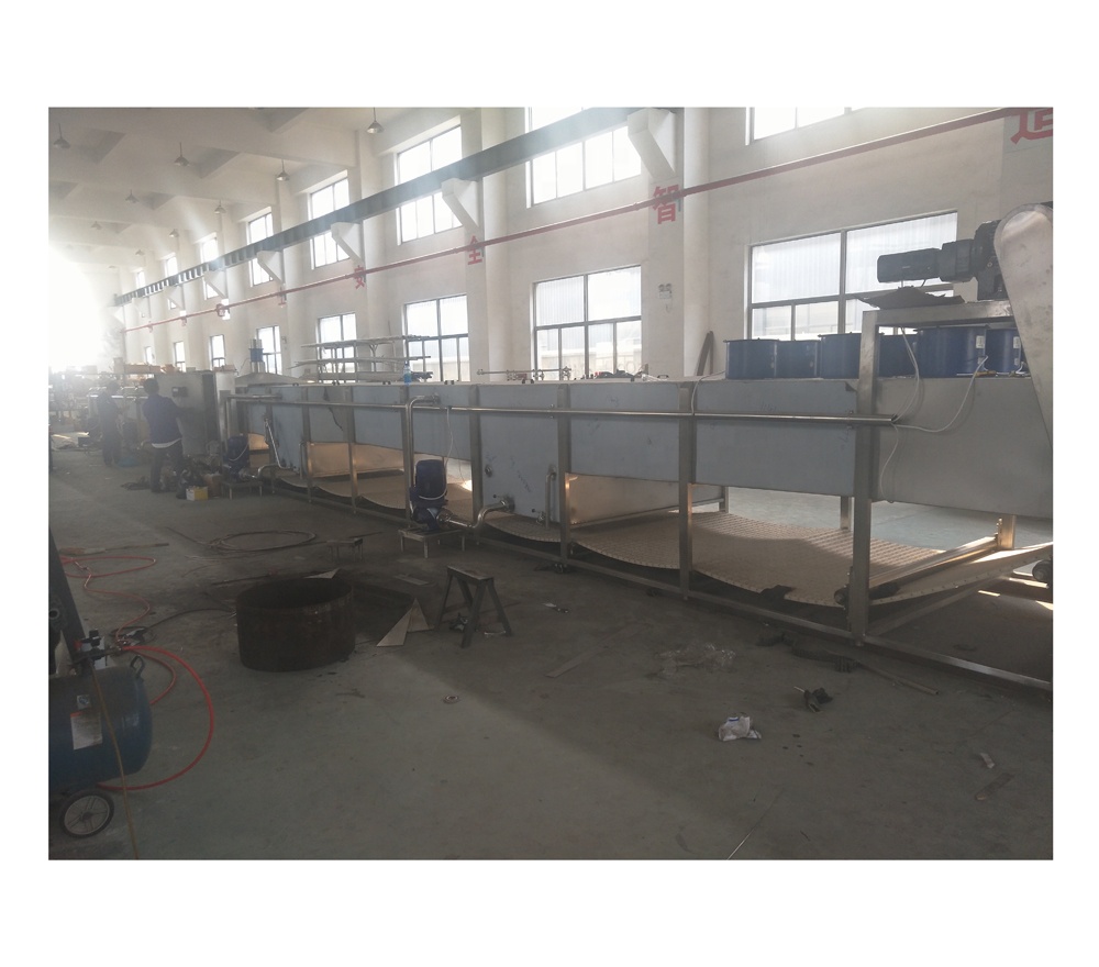 Automatic Spraying Type Canned Fruit Pulp Pasteurizer With Cooling Tunnel