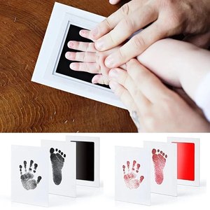 Cuidado del bebé no tóxico bebé huella de la mano Kit de impresión bebé recuerdos recién nacido huella almohadilla de tinta para regalos recién nacidos - Product Image 2