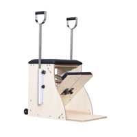 Chaise Wunda en bois d'érable, équipement de Pilates Reformer, machine pliable avec correcteur, tapis et lit pour Pilates Wunda Chair